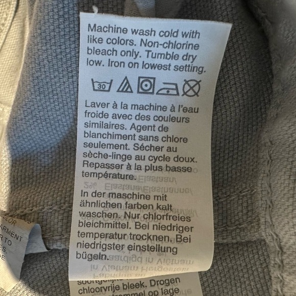 Madewell Slim Emmett Wide Leg Crop Pants Size 35 Blue Horizon Cotton Trousers - Picture 8 of 8